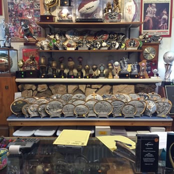 Frankies Awards - More samples behind the counter - Engraving Near Me - San Jose, California