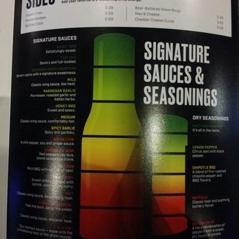 Buffalo Wild Wings - Sauce selection for every taste and temp you like. - Chicken Wings Near Me - Albuquerque, New Mexico