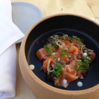Aperitivo - Salmon crudo - Wine Bars Near Me - Santa Barbara, California Aperitivo - Salmon crudo - Wine Bars Near Me - Santa Barbara, California