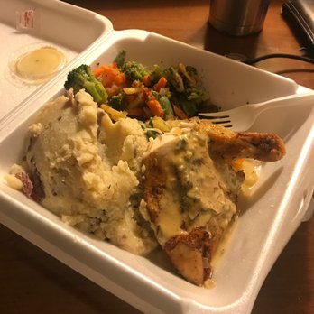 The Edison Pub and Eatery - Airline Chicken. To go! Creamy sage over chicken with potatoes and veggies - Pubs Near Me - Cedar Rapids, Iowa The Edison Pub and Eatery - Airline Chicken. To go! Creamy sage over chicken with potatoes and veggies - Pubs Near Me - Cedar Rapids, Iowa