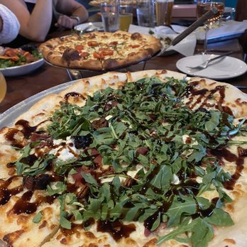 Blackbird Public House - Fig & Pig Pizza + Margherita Pizza (v) - American Near Me - Denver, Colorado Blackbird Public House - Fig & Pig Pizza + Margherita Pizza (v) - American Near Me - Denver, Colorado