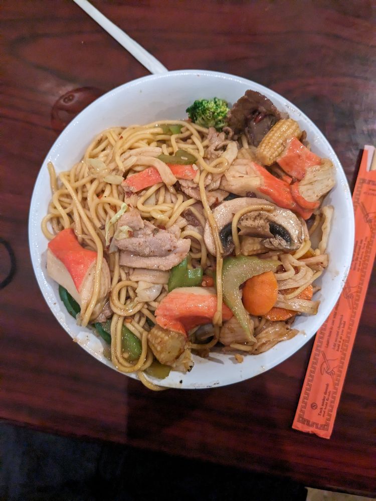 Food from Mongolian Bbq Express