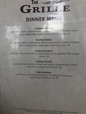 Menu photo 2 The Grille Acme, MI