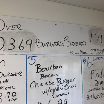 Stuff-It Burgers - Burger counter board. - Burgers Near Me - Kingman, Arizona Stuff-It Burgers - Burger counter board. - Burgers Near Me - Kingman, Arizona