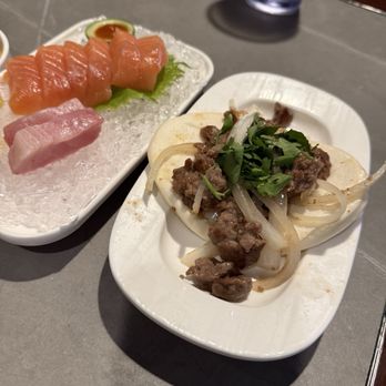 Tokyo Mizu - A16. Bulgogi Bao Bun (2), Sashimi - Sushi Bars Near Me - Arlington, Texas Tokyo Mizu - A16. Bulgogi Bao Bun (2), Sashimi - Sushi Bars Near Me - Arlington, Texas