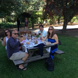 Kim Smith Wine Driver - Clients from New York. Set up a nice picnic at Preston Winery in Healdsburg.