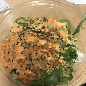 Blk Mkt Eats - OG Fire Salmon Salad - Sushi Bars Near Me - Maplewood, Missouri