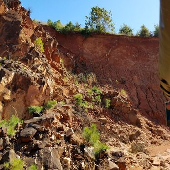 Ron Coleman Mining - Going down into the mine - Campgrounds Near Me - Jessieville, Arkansas