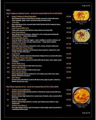 Menu photo 3 Bengal Kitchen Rapid City, SD