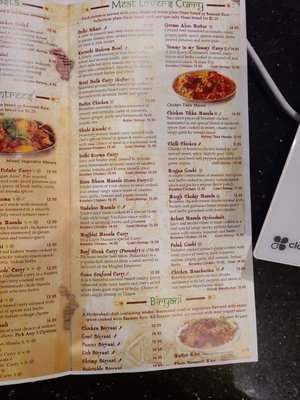 Menu photo 2 Curry Masala - Spring Spring, TX
