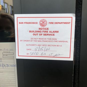 2000 Post - Fire alarm out of service - Apartments Near Me - San Francisco, California