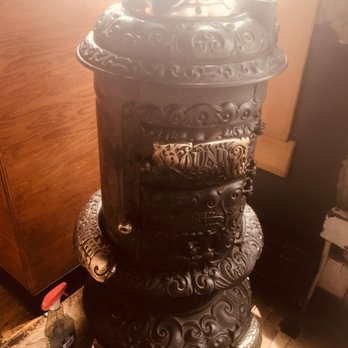 Born In A Barn - Stove next to hostess stand keeps buns warm - American Near Me - Laramie, Wyoming Born In A Barn - Stove next to hostess stand keeps buns warm - American Near Me - Laramie, Wyoming