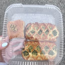 Baklava and spinach feta croissants Baklava and spinach feta croissants