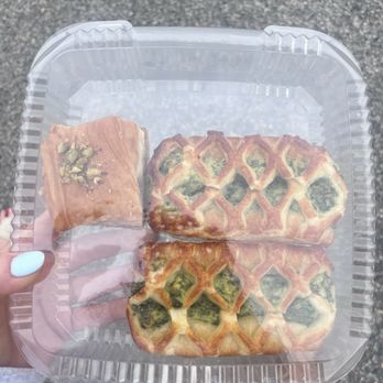 Le Bon Café & Bakery - Baklava and spinach feta croissants - French Near Me - Myrtle Beach, South Carolina Le Bon Café & Bakery - Baklava and spinach feta croissants - French Near Me - Myrtle Beach, South Carolina