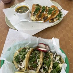 Carne asada tacos & Quesabirria tacos