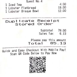Receipt of wasted meal Receipt of wasted meal