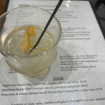 Cathedral Ledge Distillery - Barrel rested Gin New Fashioned ... very enjoyable - Distilleries Near Me - North Conway, New Hampshire