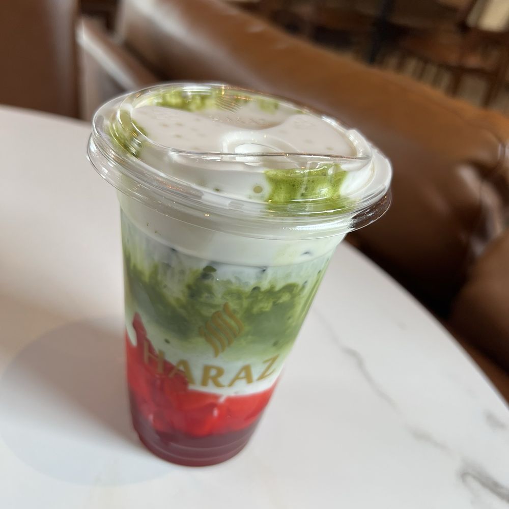 Haraz Coffee House - Strawberry matcha so delicious - Desserts Near Me - Perry Hall, Maryland