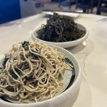 Highland Noodles - Front: tofu salad Back: seaweed salad - Noodles Near Me - Milpitas, California Highland Noodles - Front: tofu salad Back: seaweed salad - Noodles Near Me - Milpitas, California