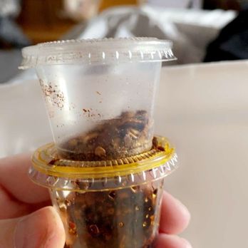 Thai Kitchen By Saowanee - The 2 condiments they gave me. Thankfully I had peanuts at home. PEANUTS! Felt like I had to beg. - Thai Near Me - Port Orange, Florida