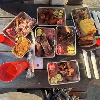 Smokin J's BBQ - Burnt Ends - 1/2lb Chicken - 1/2 Bird Brisket - 1/2lb Colafornia pork Ribs - 1/2 Rack Mac n Cheese Pork Belly Wings - Caterers Near Me - Poway, California Smokin J's BBQ - Burnt Ends - 1/2lb Chicken - 1/2 Bird Brisket - 1/2lb Colafornia pork Ribs - 1/2 Rack Mac n Cheese Pork Belly Wings - Caterers Near Me - Poway, California