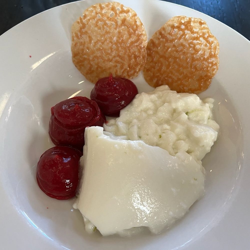 Coconut lime panna cotta Coconut lime panna cotta