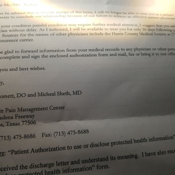 Advocate Pain Management Center - This is the Cowardly letter they sent me lying to cover their tales. - Pain Management Near Me - Pasadena, Texas Advocate Pain Management Center - This is the Cowardly letter they sent me lying to cover their tales. - Pain Management Near Me - Pasadena, Texas