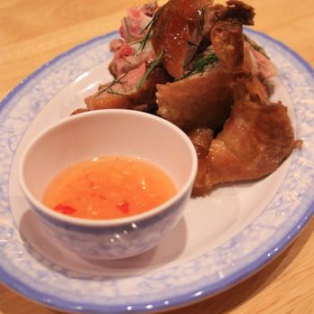 HaiSous Vietnamese Kitchen - Roasted duck stuffed with keffir lime leaves, a crucial lemon herbal flavor. - Vietnamese Near Me - Chicago, Illinois