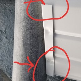 Sharp corners and edges.