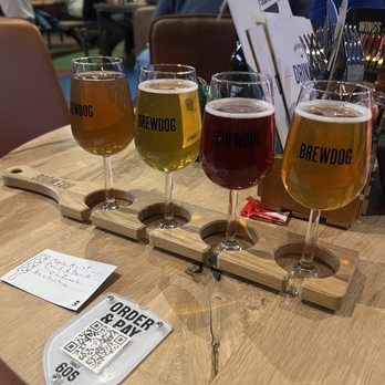 BrewDog - My flight of ciders - Beer Bar Near Me - Denver, Colorado BrewDog - My flight of ciders - Beer Bar Near Me - Denver, Colorado