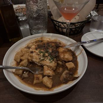Crudo Jamestown - Delectable Chicken Marsala over homemade gnocchi - Seafood Near Me - Jamestown, Rhode Island Crudo Jamestown - Delectable Chicken Marsala over homemade gnocchi - Seafood Near Me - Jamestown, Rhode Island