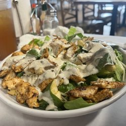 Lulu's Seafood Kitchen - $12 Chicken Caesar salad my husband ordered. Looks good but he didn't finish it for some reason.