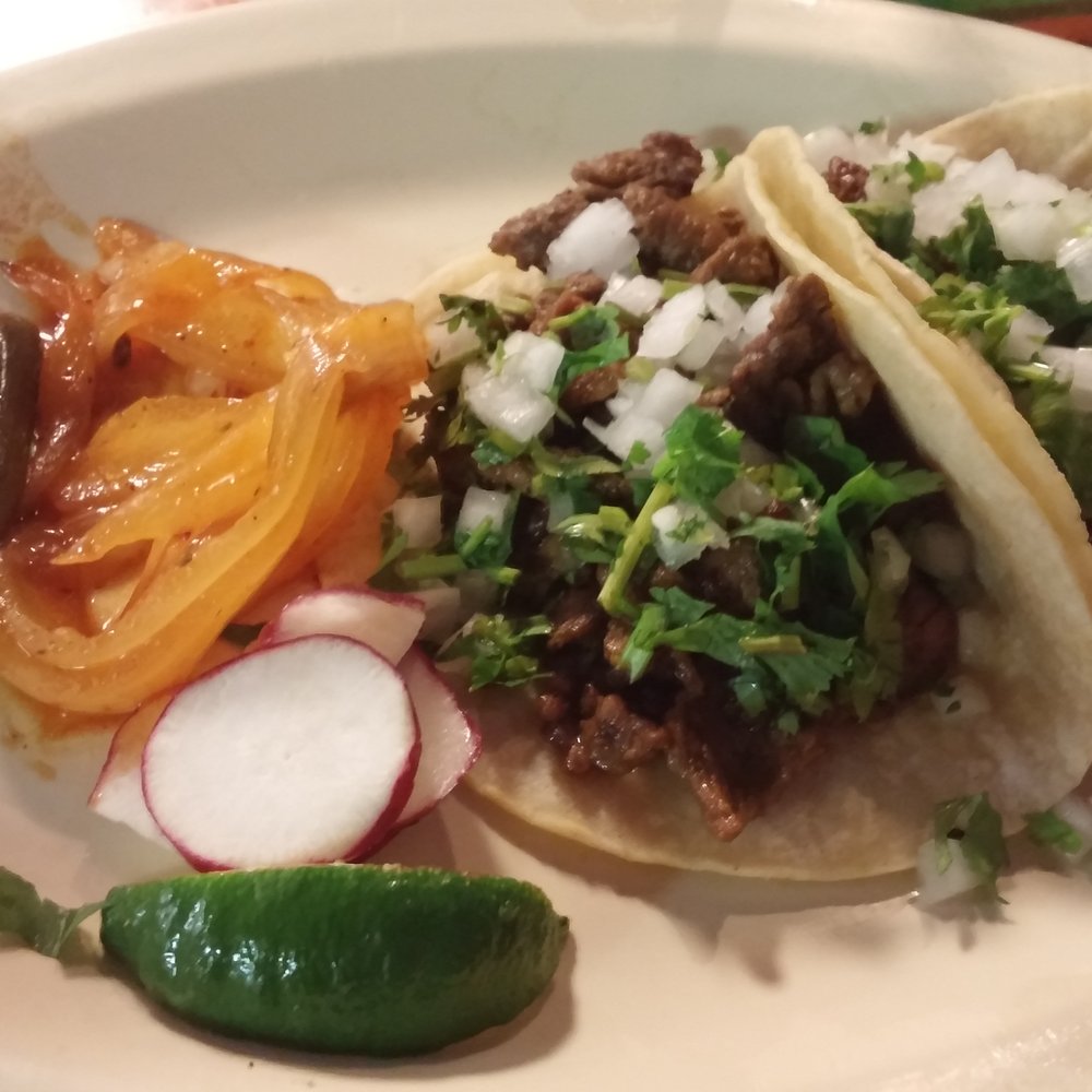 Tacos Asada. Very Good! This whole plate with chips and salsa cost me 3.70. Amazing Tacos Asada. Very Good! This whole plate with chips and salsa cost me 3.70. Amazing