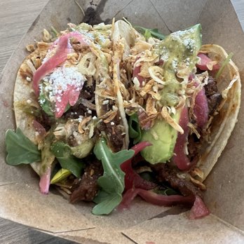 The Peached Tortilla - Korean steak taco 5 : Moist, flavorful & plentiful steak with perfectly proportioned and seasoned veggies. - Tacos Near Me - Austin, Texas The Peached Tortilla - Korean steak taco 5 : Moist, flavorful & plentiful steak with perfectly proportioned and seasoned veggies. - Tacos Near Me - Austin, Texas