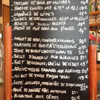 Chez Mamy - The main menu. - French Near Me - Paris, 75