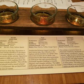 Izakaya Den - Japanese Whiskey Flight - Japanese Near Me - Denver, Colorado