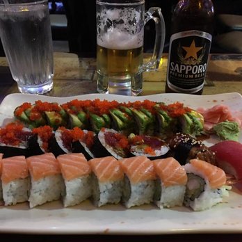 Sushi Cafe - Three rolls and two pieces of sushi...heaven. - Sushi Bars Near Me - Tampa, Florida