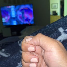 Polish on my fingers Polish on my fingers