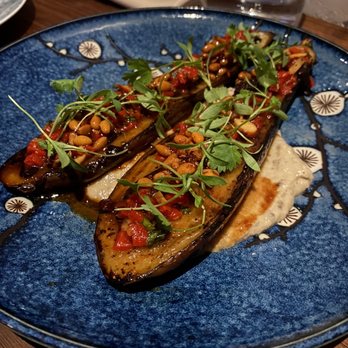Aziza - grilled eggplant - Moroccan Near Me - San Francisco, California