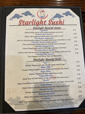 Menu photo 8 Starlight Sushi Encino, CA