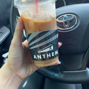 Anthem - Old Town Tacoma - Vanilla & almond soy milk cold latte!! - Coffee & Tea Near Me - Tacoma, Washington