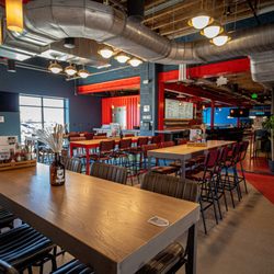 BrewDog - Our bar is packed with plenty of seating, perfect to enjoy our food & beverage menus!