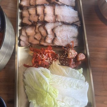 Yuk Dae Jang - Premium Pork Belly Boiled in Various Herbs - Korean Near Me - Houston, Texas Yuk Dae Jang - Premium Pork Belly Boiled in Various Herbs - Korean Near Me - Houston, Texas