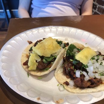 El Mexiquense Grill - Al pastor tacos. A bit dry but good. - Mexican Near Me - Lehi, Utah