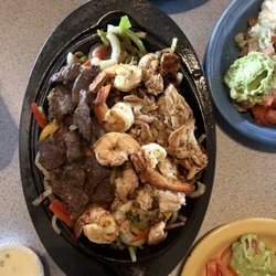 Carlos Montez Mexican Restaurant and Cantina - Steak, Chicken & Shrimp Fajitas