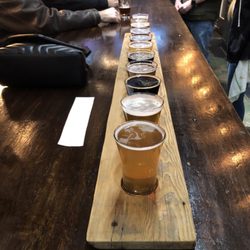 Brew Practitioners - Large flight on a plank...