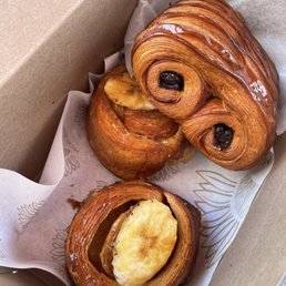 Turon-Kouign Amann and chocolate croissant from chef Ashley del Rosario Turon-Kouign Amann and chocolate croissant from chef Ashley del Rosario