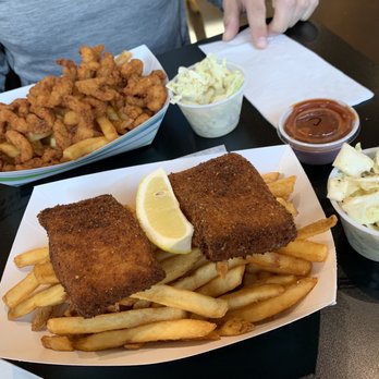 Brigham Fish Market - Perfect place to refuel after a beautiful (and long) bike this morning - Seafood Markets Near Me - Cascade Locks, Oregon