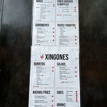 Xingones Cantina  - Menu 9/4/24 - Tacos Near Me - Oakland, California