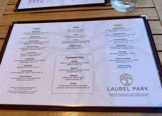 Menu photo 2 Laurel Park Charlotte, NC